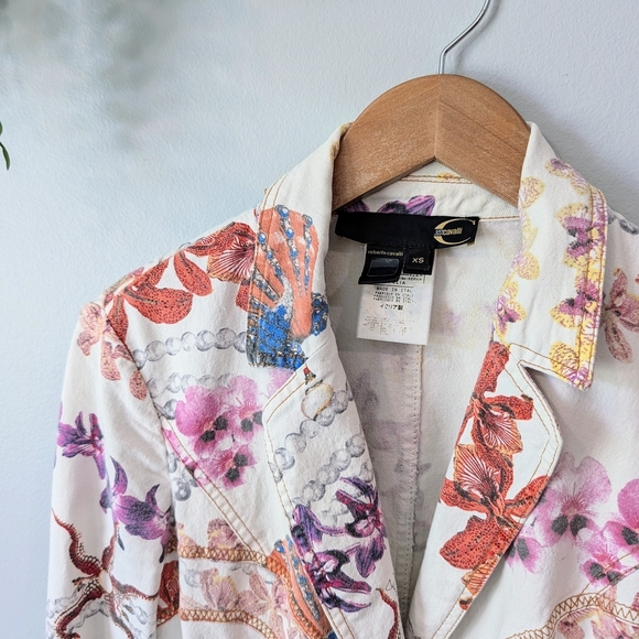 Just Cavalli Floral Women's Jacket Size Xs - Picture 2 of 12
